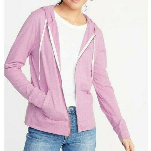 Old Navy Relaxed Lightweight Slub-Knit Full Zip Hoodie #ONW00-8